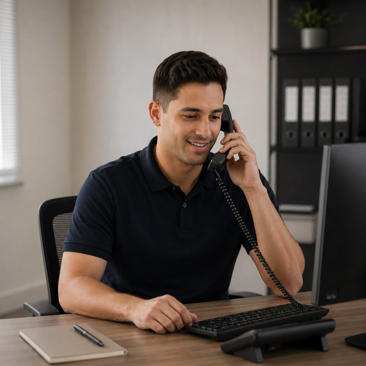 Ellis move coordinator confirming a booking by phone